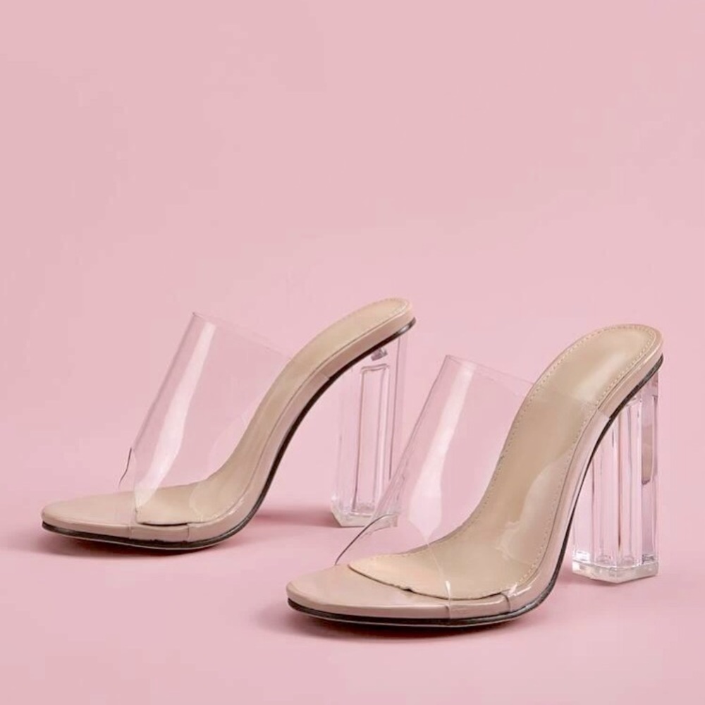 SHEIN Glass Slippers